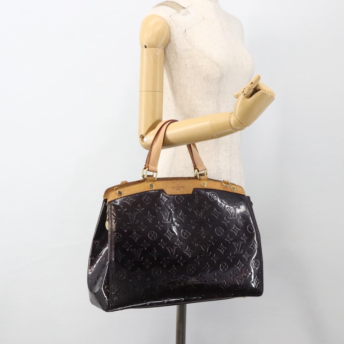 LOUIS VUITTON Monogram Vernis Blair GM Bag 2way Amarante M91616 LV Auth BSZ597
