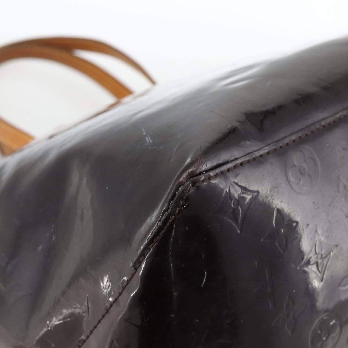 LOUIS VUITTON Monogram Vernis Bellevue GM Tote Bag Amarante M93589 Auth BSZ599