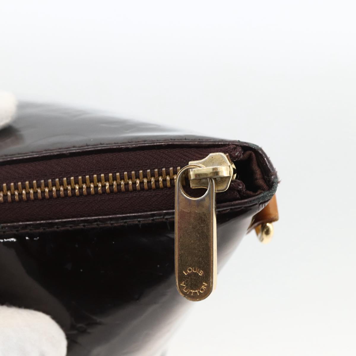 LOUIS VUITTON Monogram Vernis Bellevue GM Tote Bag Amarante M93589 Auth BSZ599