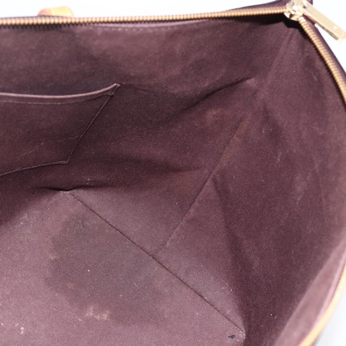 LOUIS VUITTON Monogram Vernis Bellevue GM Tote Bag Amarante M93589 Auth BSZ599