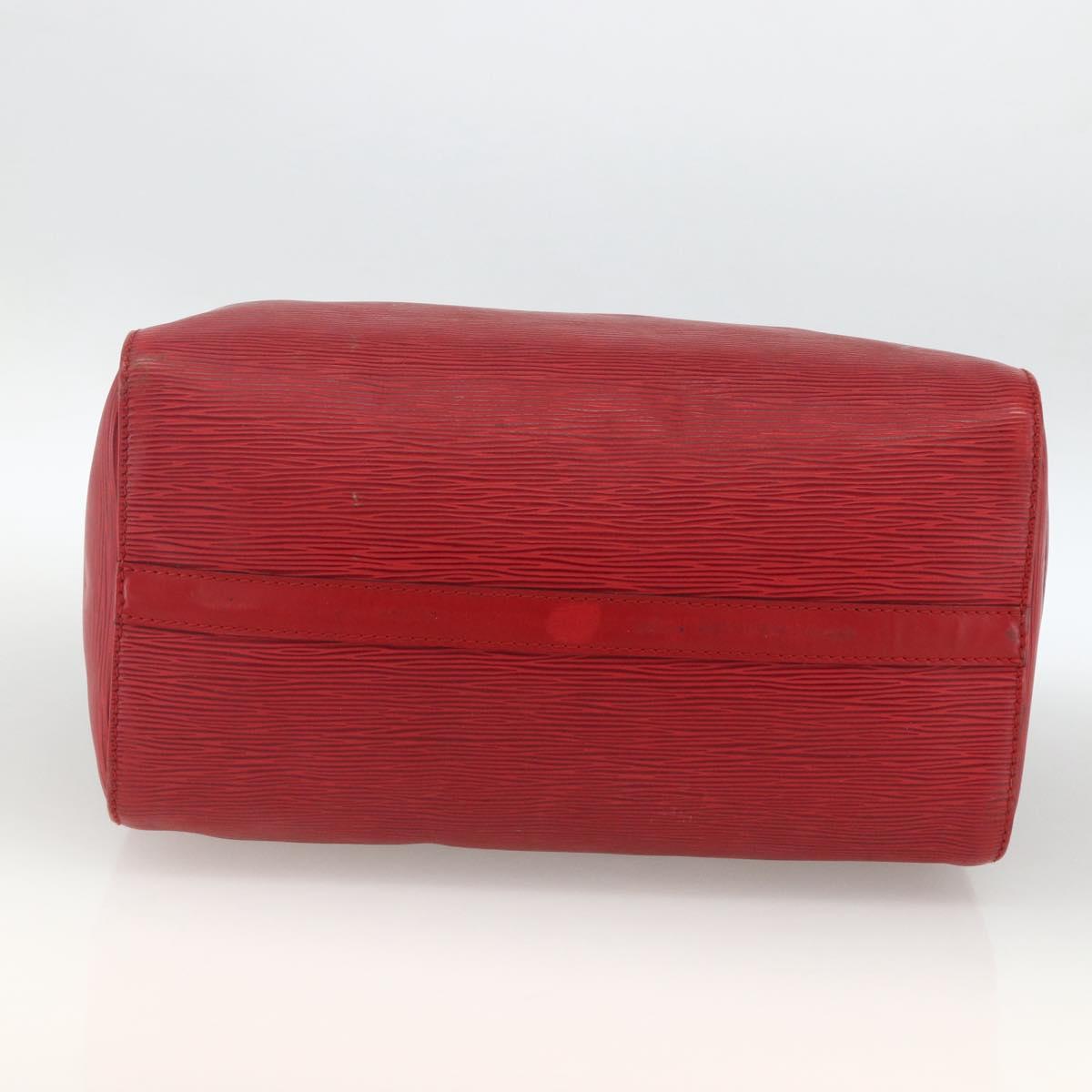 LOUIS VUITTON Epi Speedy 30 Hand Bag Castilian Red M43007 LV Auth BSZ602