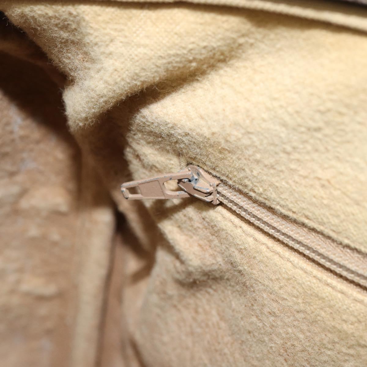 GUCCI GG Supreme Web Sherry Line Boston Bag PVC Beige Gold 58 02 007 Auth BSZ614