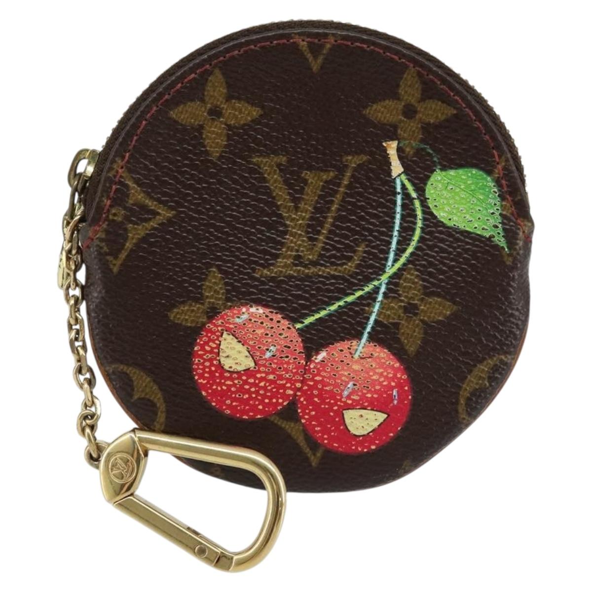 LOUIS VUITTON Monogram Cherry Porte Monnaie Ron Coin Purse M95043 Auth BSZ616A