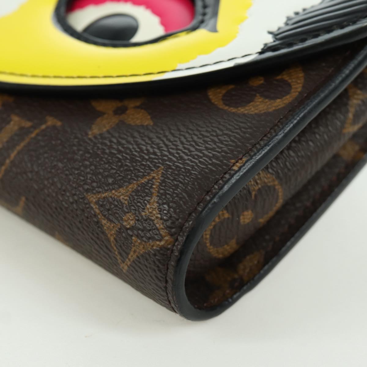 LOUIS VUITTON Yamamoto Kansai Portefeuille Chain Bag M67256 LV Auth BSZ668SAM