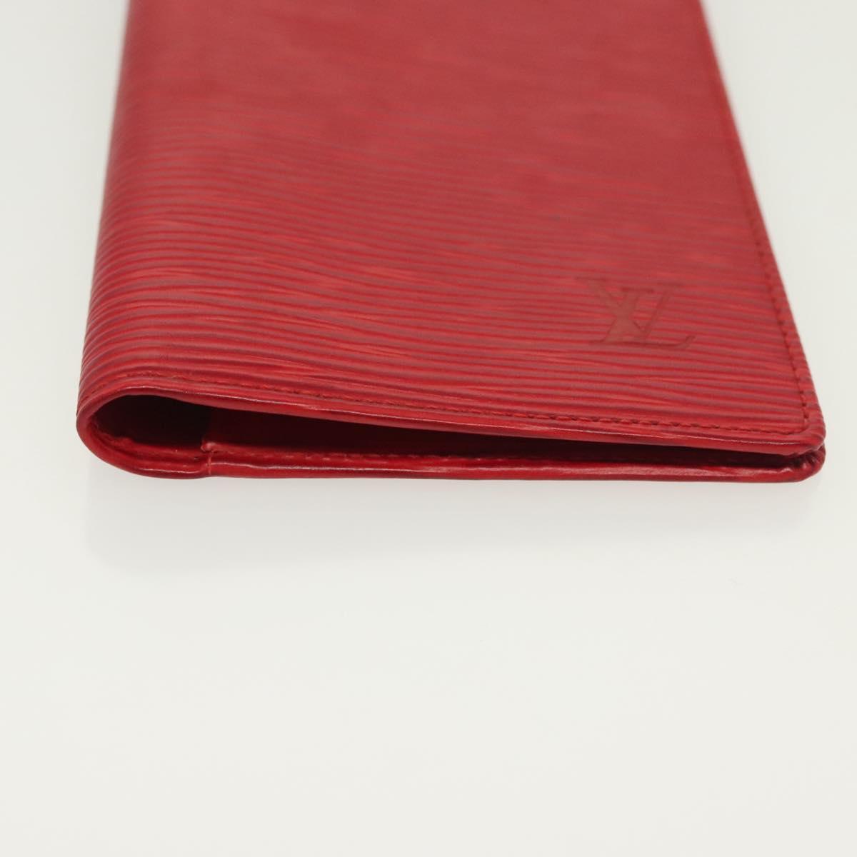 LOUIS VUITTON Epi Taiga Agenda Day Planner Cover 5Set Red Blue Brown Auth CB059
