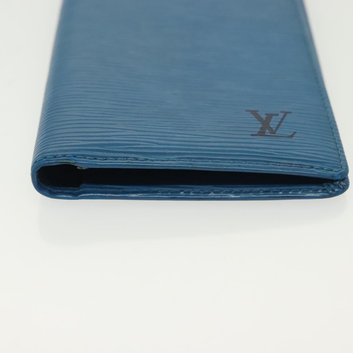 LOUIS VUITTON Epi Taiga Agenda Day Planner Cover 5Set Red Blue Brown Auth CB059