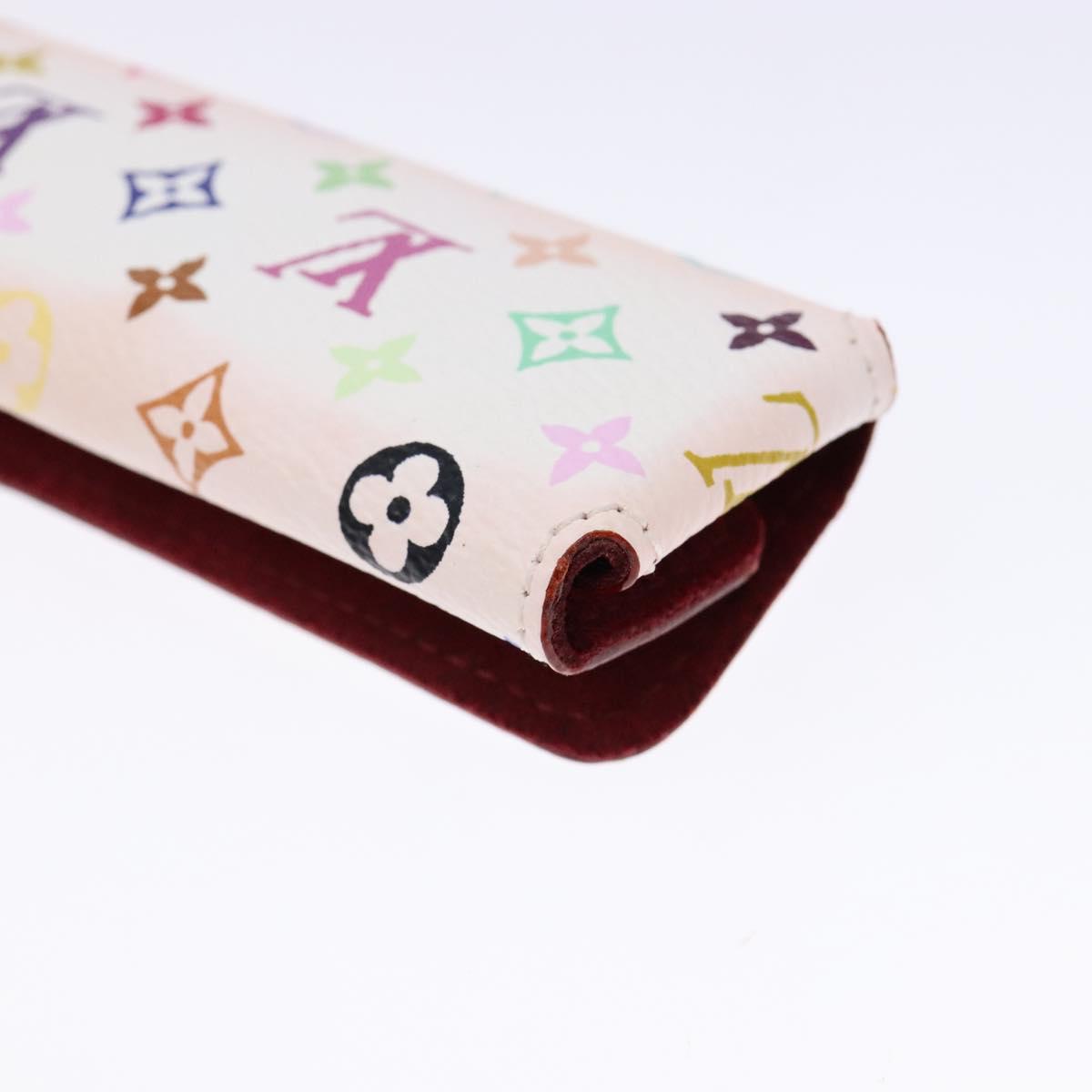 LOUIS VUITTON Accessory Case Watch case White LV Auth CB063