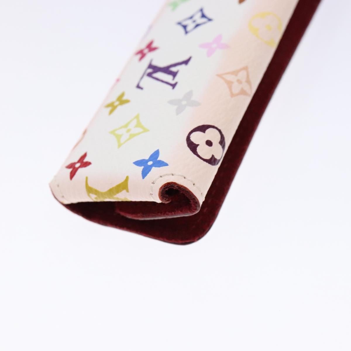 LOUIS VUITTON Accessory Case Watch case White LV Auth CB063