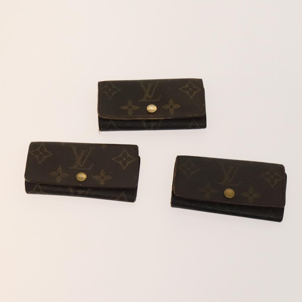 LOUIS VUITTON Monogram Key Case 10set LV Auth CB067