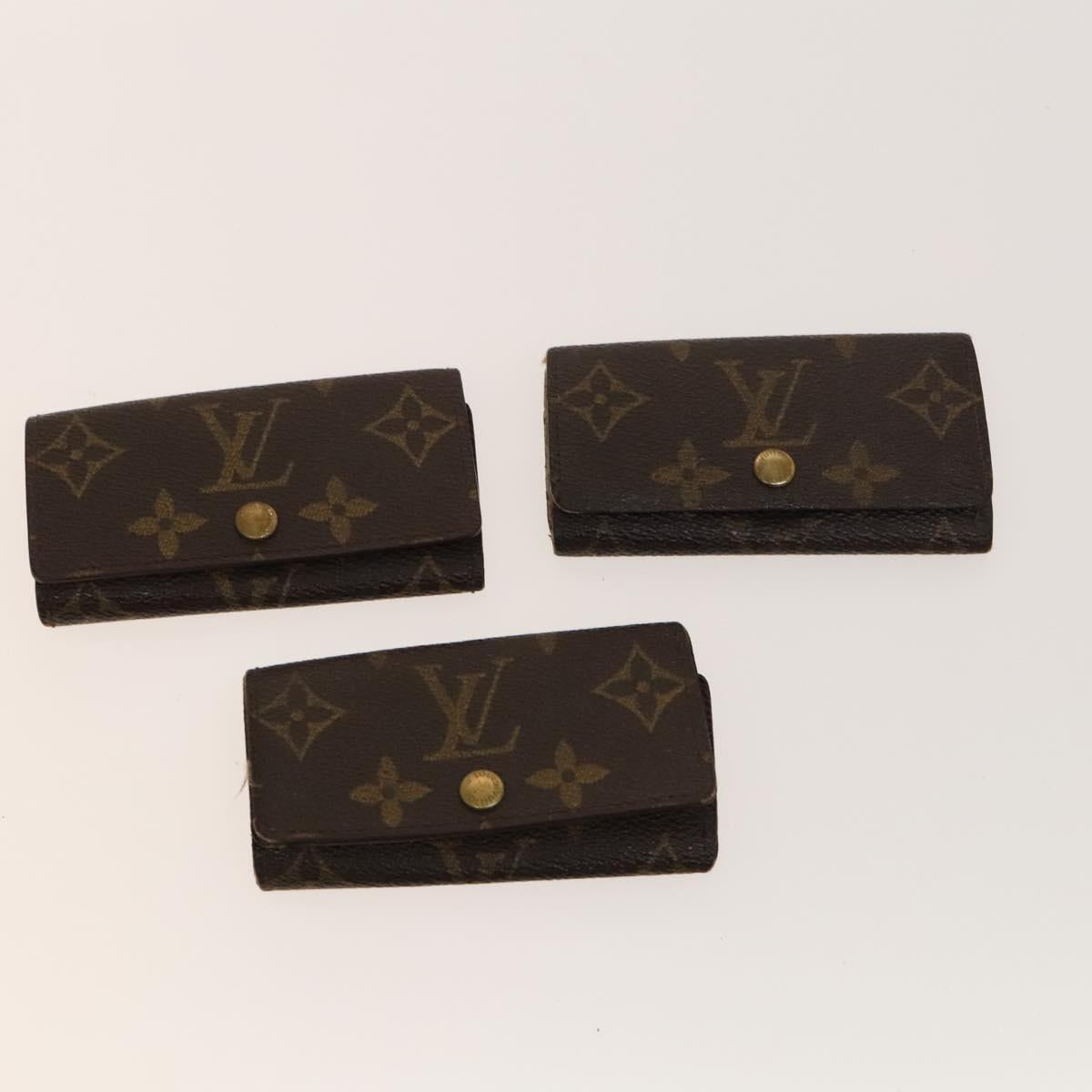 LOUIS VUITTON Monogram Key Case 10set LV Auth CB069