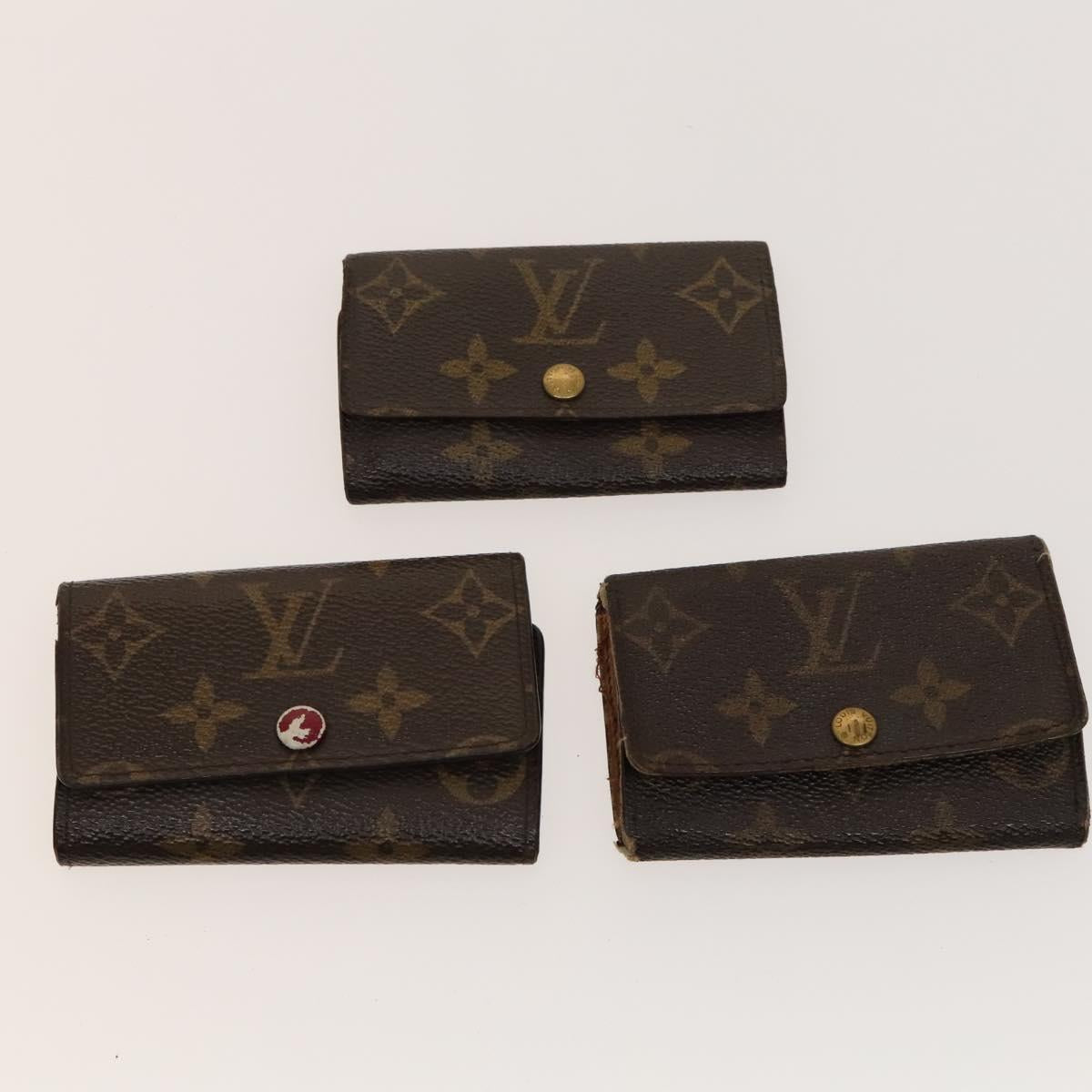 LOUIS VUITTON Monogram Key Case 10set LV Auth CB075