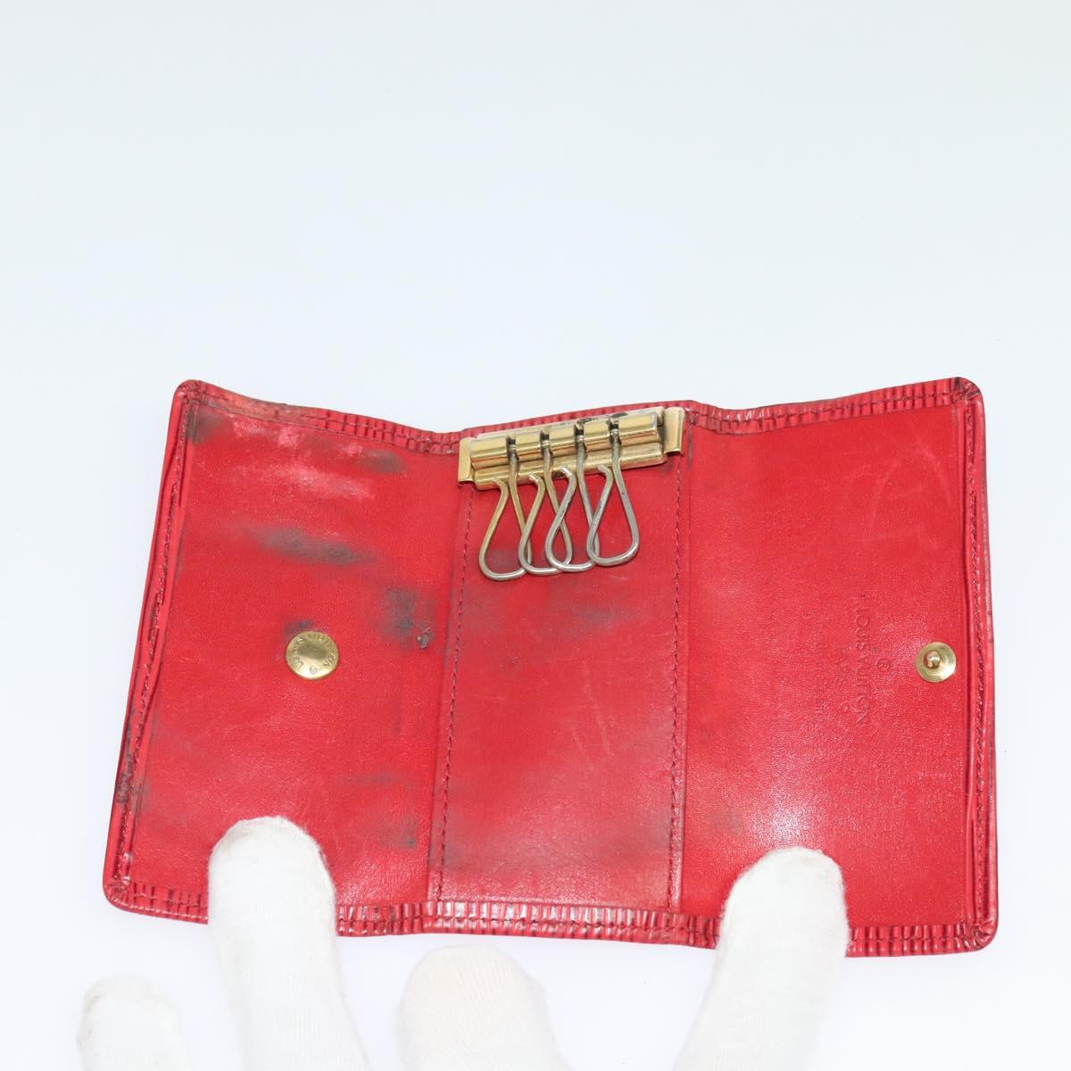 LOUIS VUITTON Epi Key Case 10set Yellow Red blue LV Auth CB080