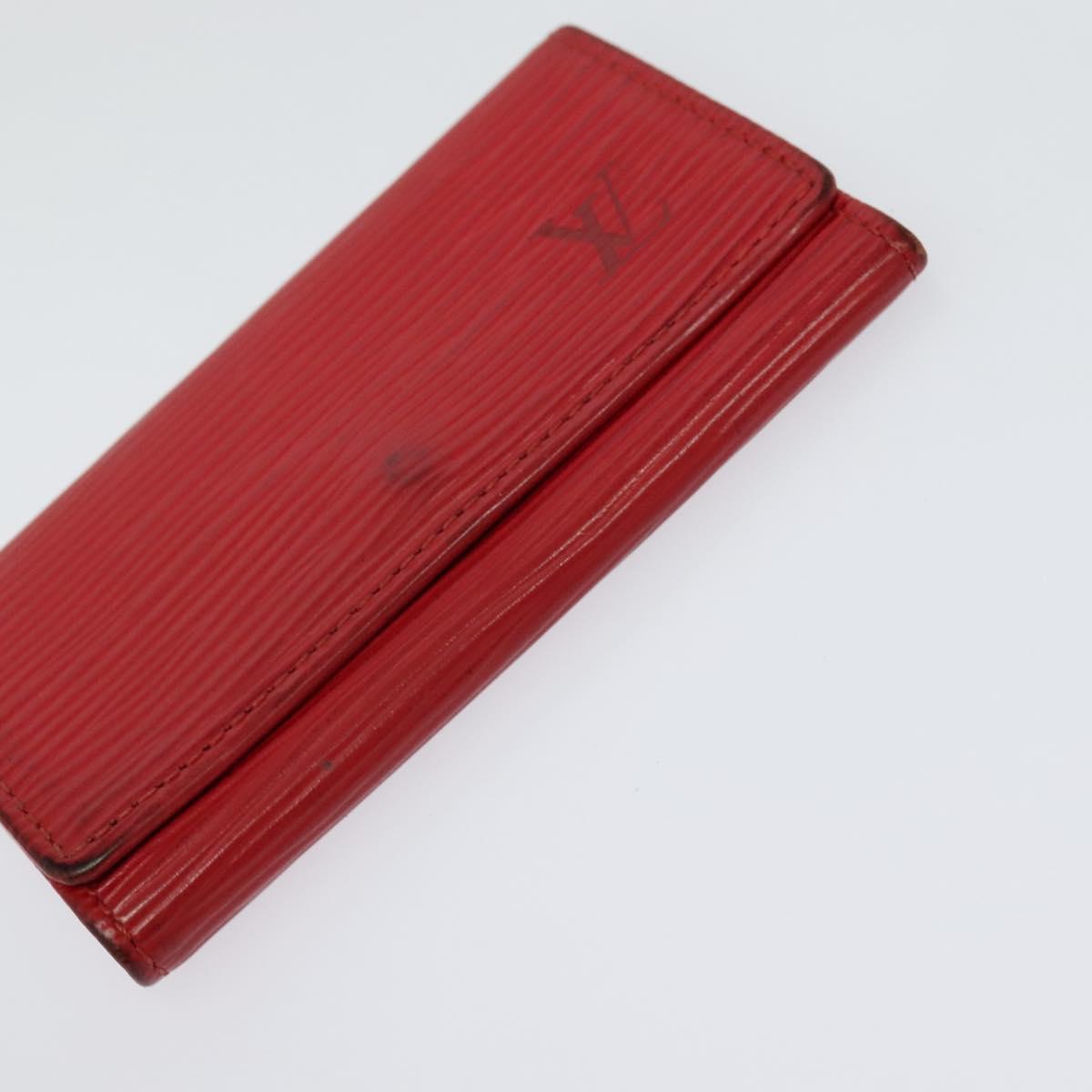 LOUIS VUITTON Epi Key Case 10set Yellow Red blue LV Auth CB080