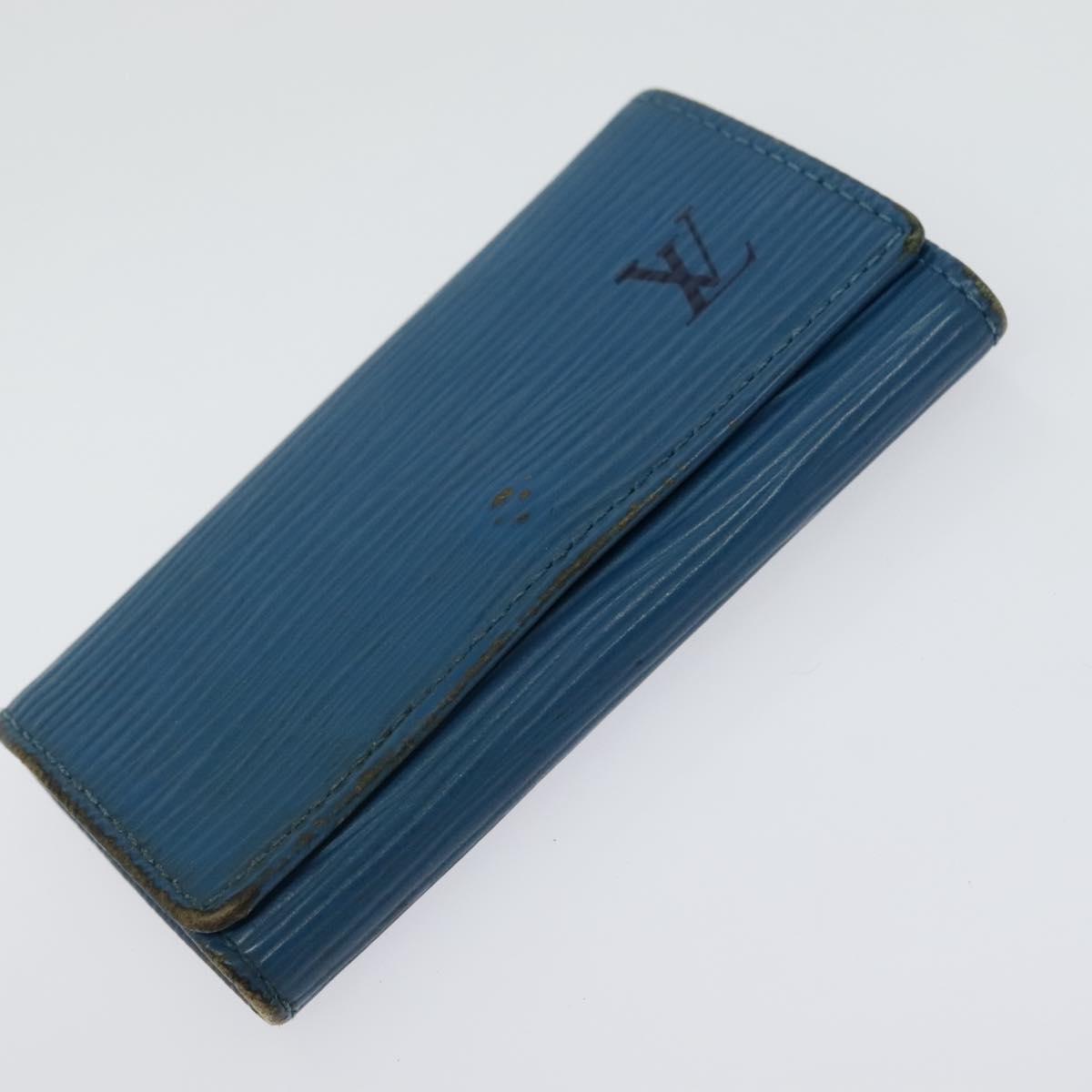 LOUIS VUITTON Epi Key Case 10set Yellow Red blue LV Auth CB080