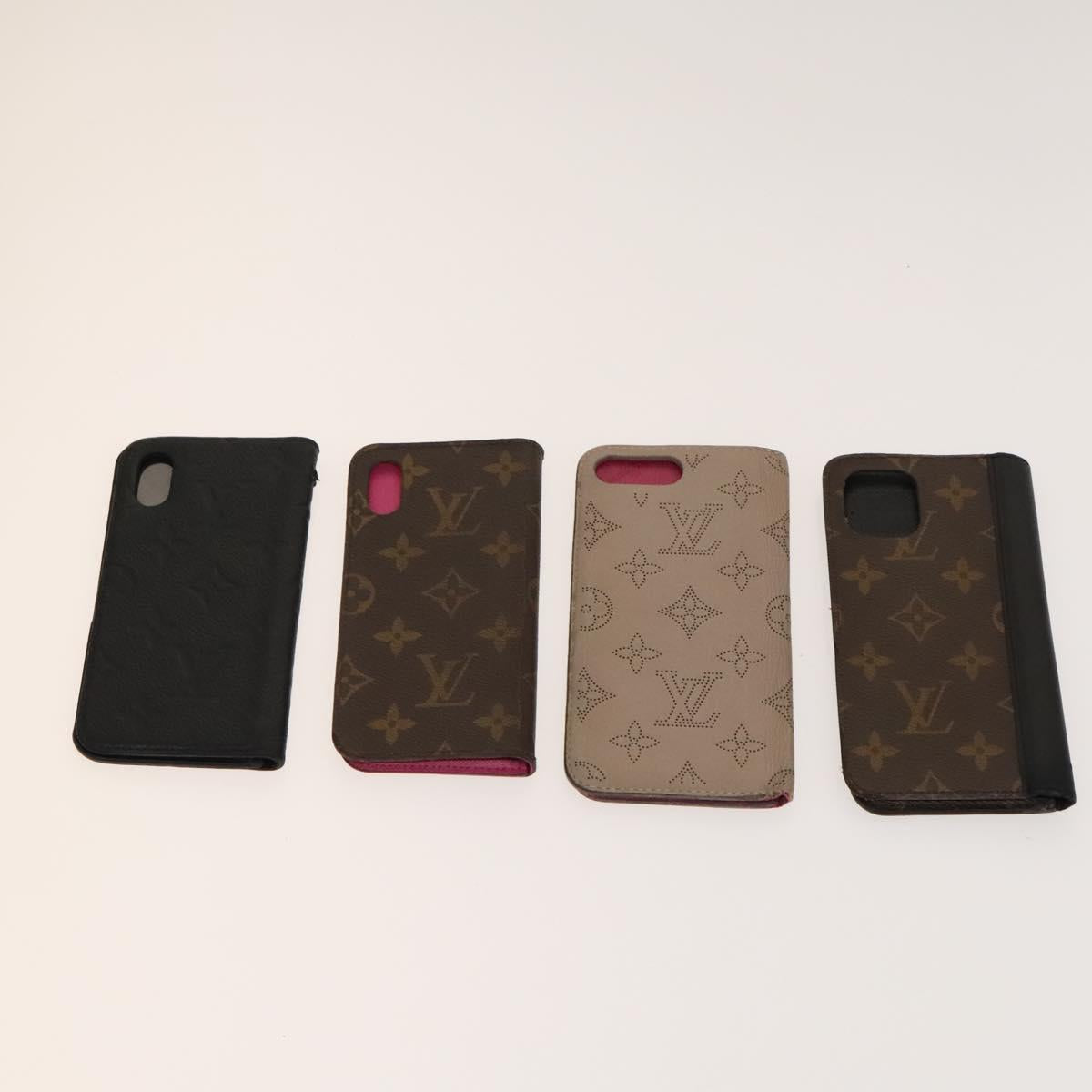LOUIS VUITTON Monogram Cell Phone Case 10 Set LV Auth CB106