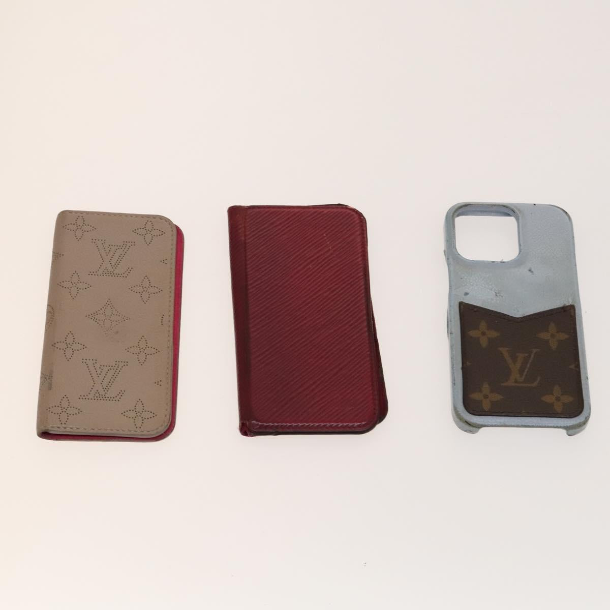 LOUIS VUITTON Monogram Cell Phone Case 10 Set LV Auth CB106