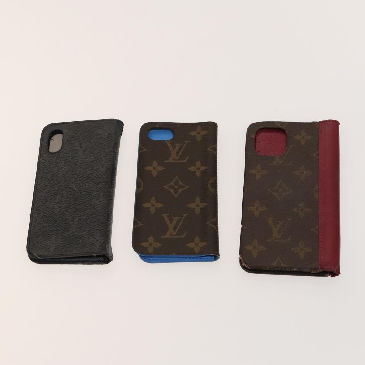 LOUIS VUITTON Monogram Cell Phone Case 10 Set LV Auth CB106