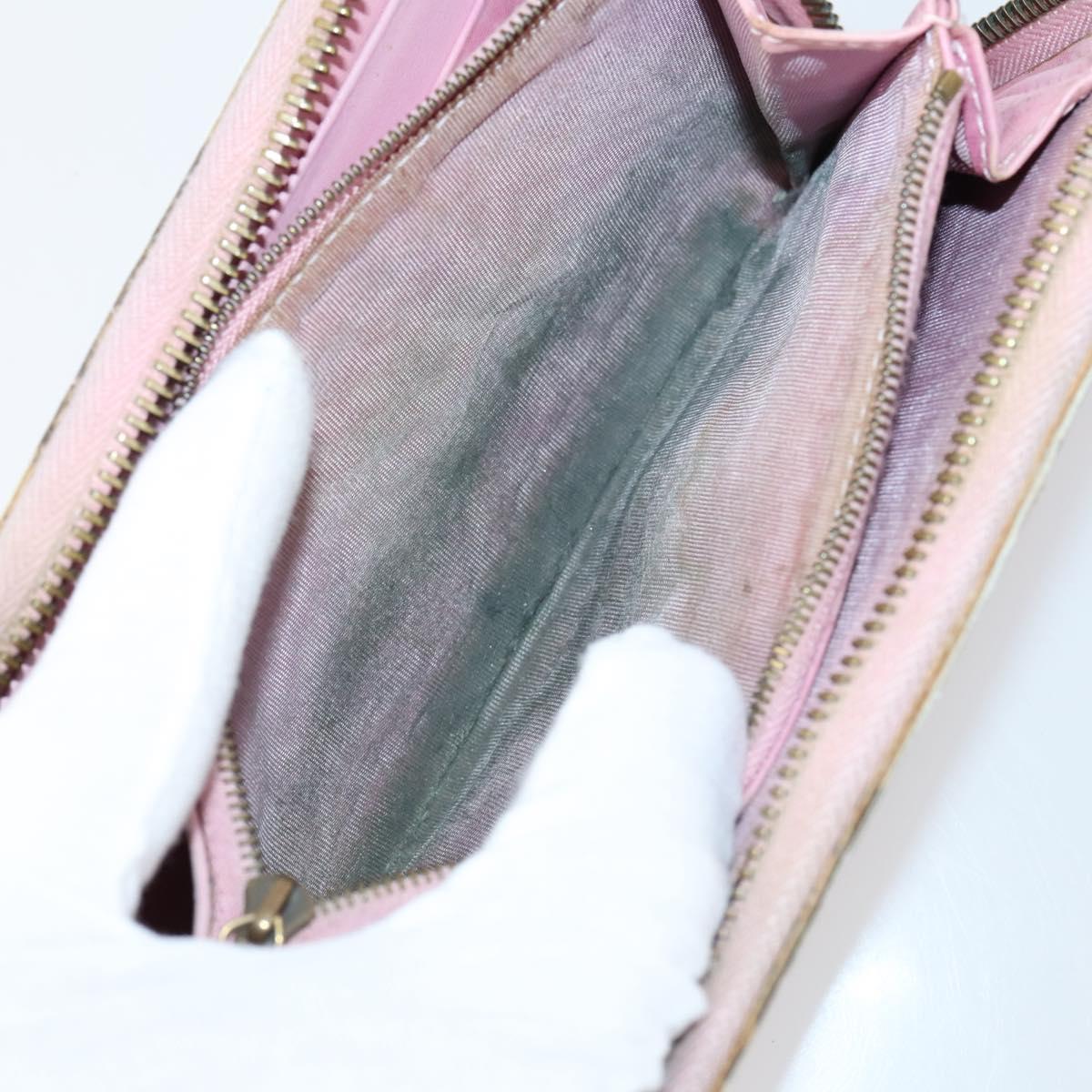 GUCCI GG Canvas Micro GG Guccissima Wallet Leather PVC 10set Black Auth CB109