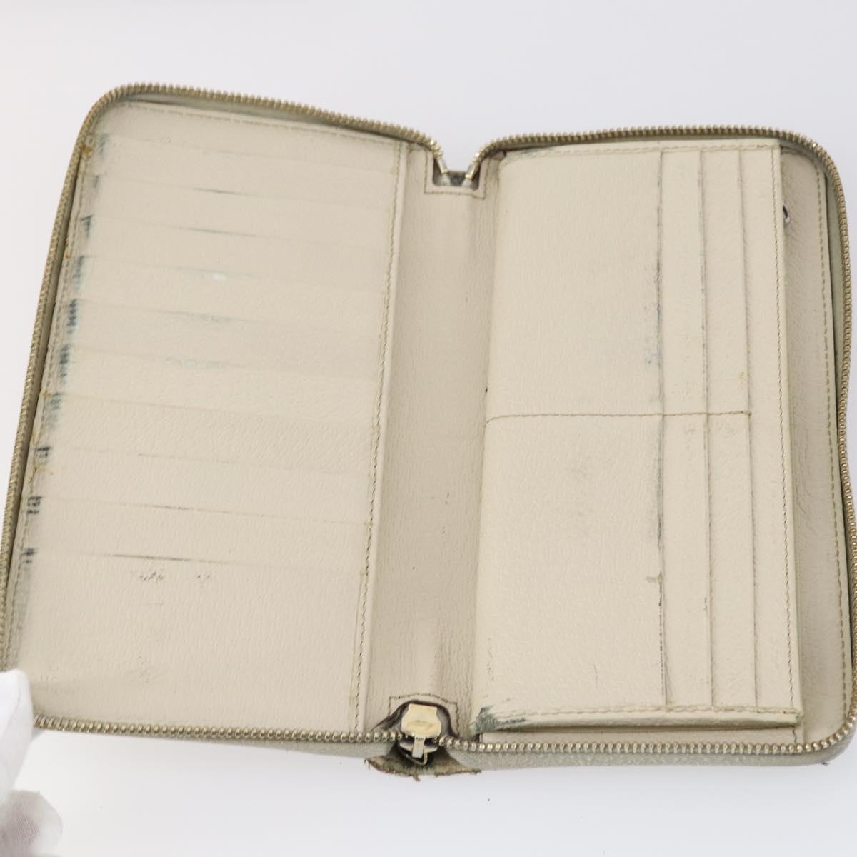 GUCCI GG Canvas Micro GG Guccissima Wallet Leather PVC 10set Black Auth CB109