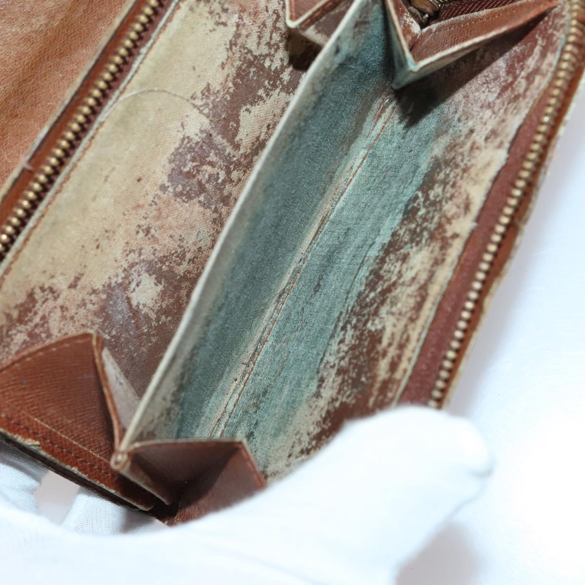 LOUIS VUITTON Monogram Empreinte Wallet 10 Set Red LV Auth CB123