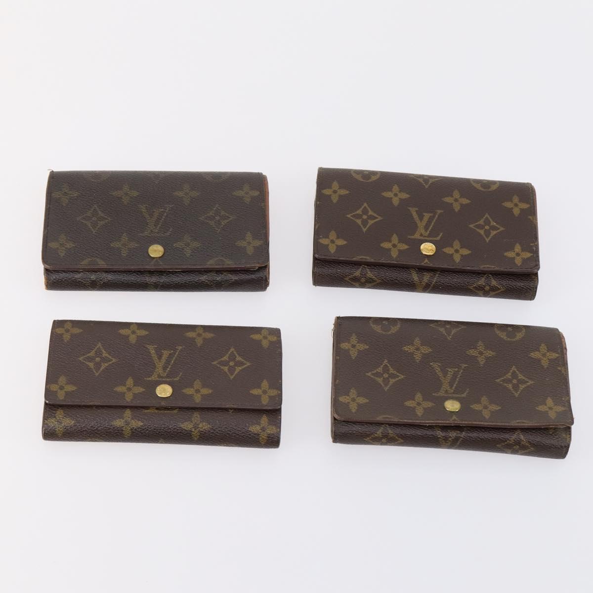 LOUIS VUITTON Monogram Wallet 10 Set LV Auth CB125