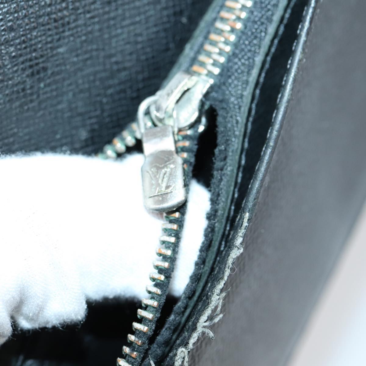 LOUIS VUITTON Damier Ebene Azur Graphite Wallet 10 Set LV Auth CB128