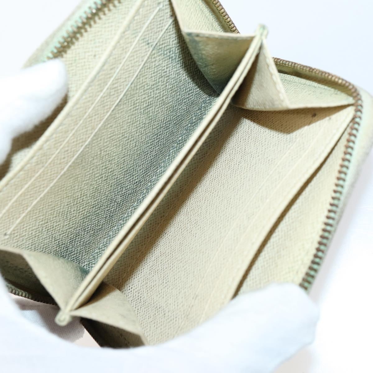 LOUIS VUITTON Damier Ebene Azur Graphite Wallet 10 Set LV Auth CB128