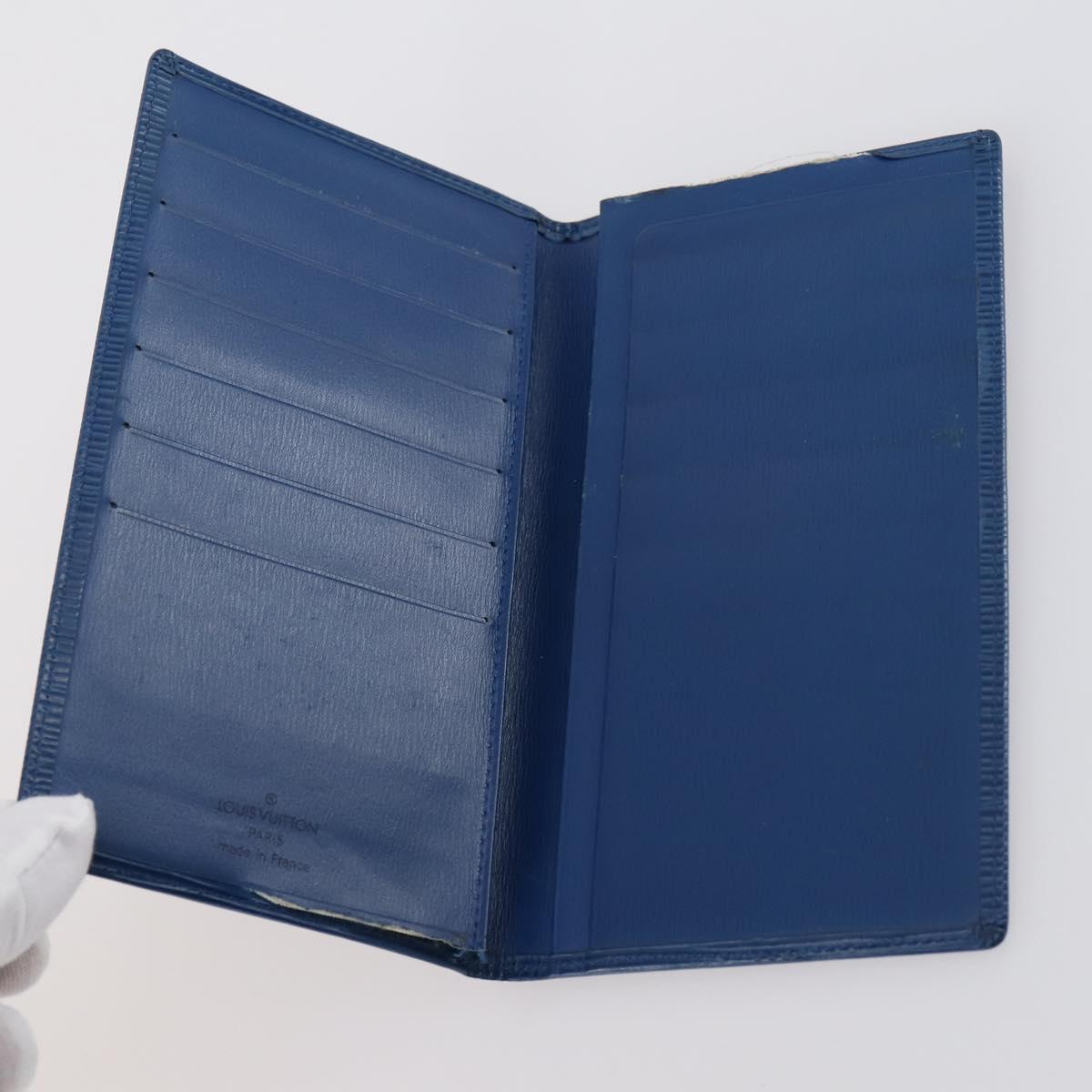 LOUIS VUITTON Monogram Epi Wallet 10 Set Black Red blue LV Auth CB130