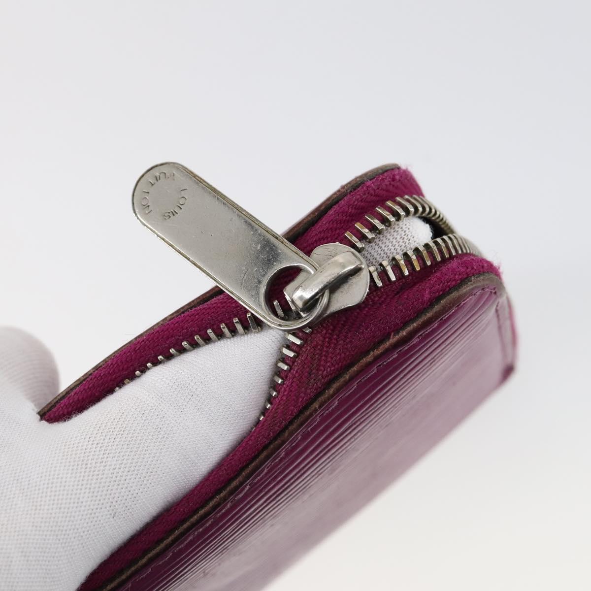 LOUIS VUITTON Monogram Epi Wallet 10 Set Black Red blue LV Auth CB130