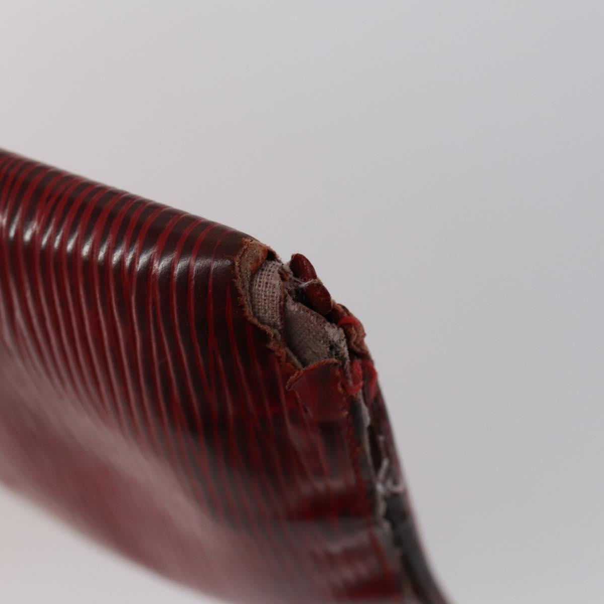 LOUIS VUITTON Monogram Epi Wallet 10 Set Black Red blue LV Auth CB130