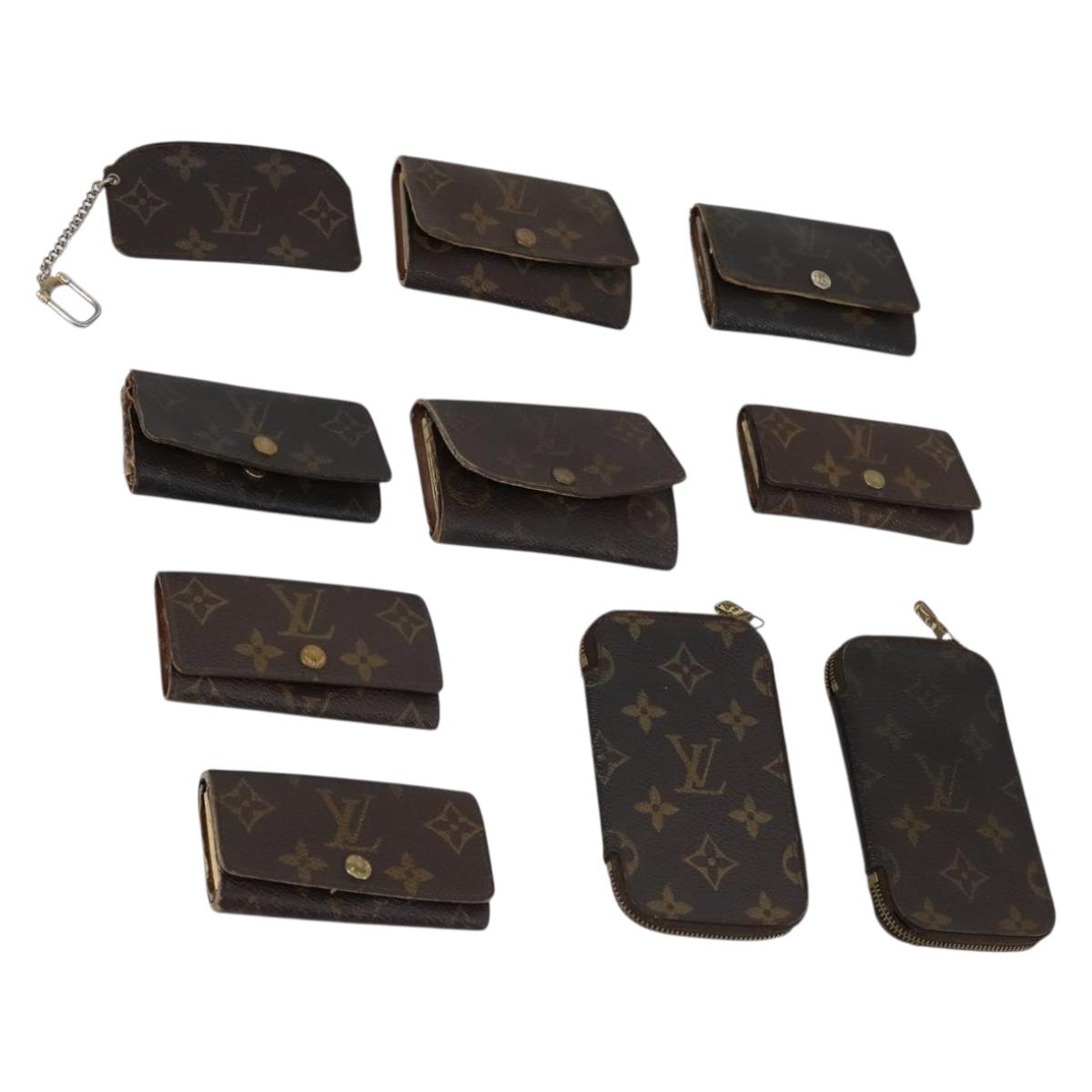 LOUIS VUITTON Monogram Key Case 10 Set LV Auth CB136