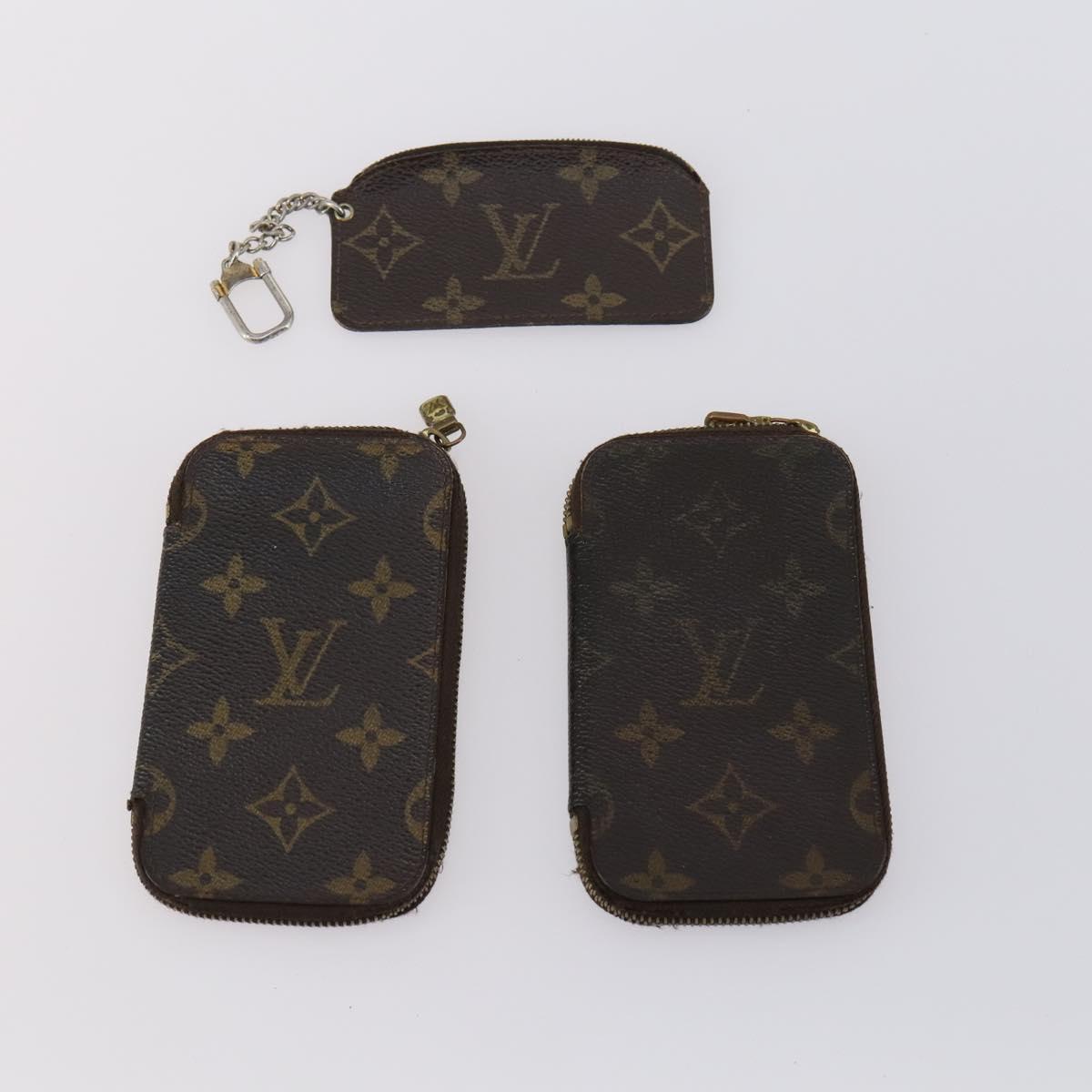 LOUIS VUITTON Monogram Key Case 10 Set LV Auth CB136