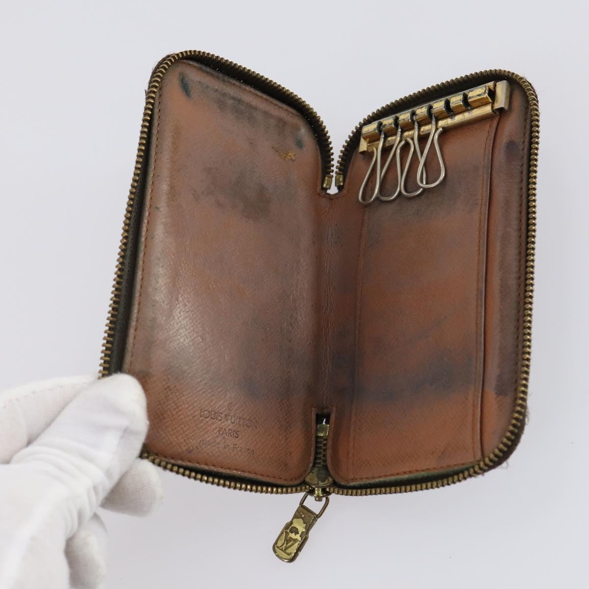 LOUIS VUITTON Monogram Key Case 10 Set LV Auth CB136