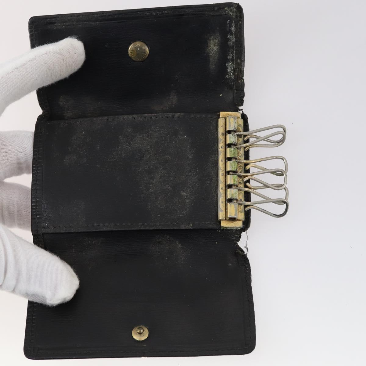 LOUIS VUITTON Monogram epi Key Case 10 Set Red Black LV Auth CB137