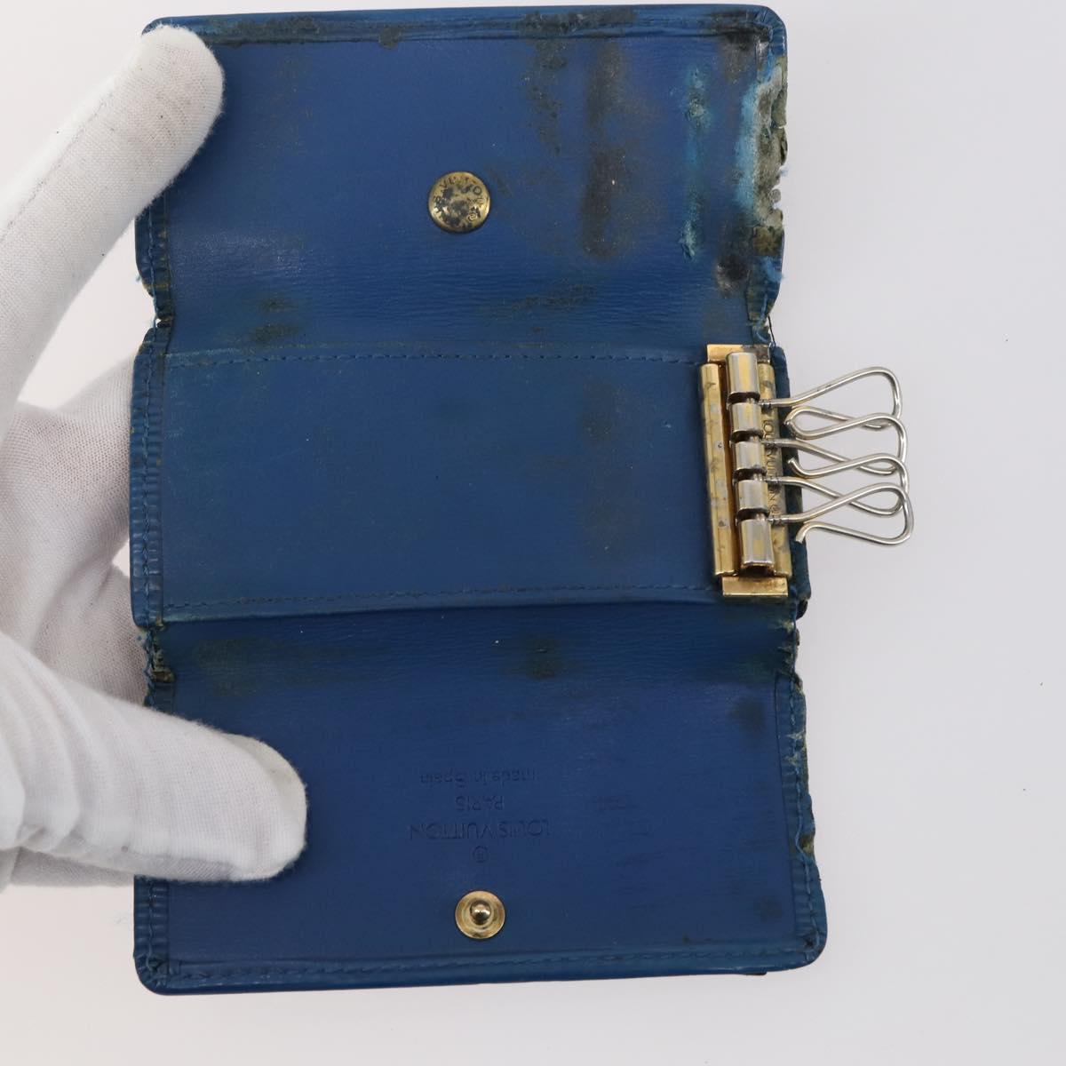 LOUIS VUITTON Monogram epi Key Case 10 Set Red Black LV Auth CB137