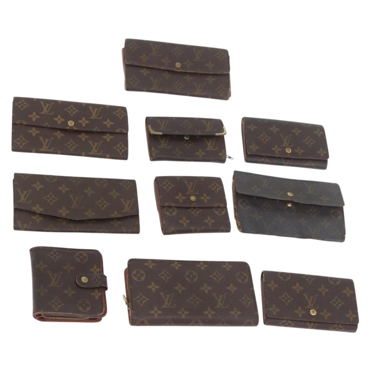 LOUIS VUITTON Monogram Wallet 10 Set LV Auth CB143