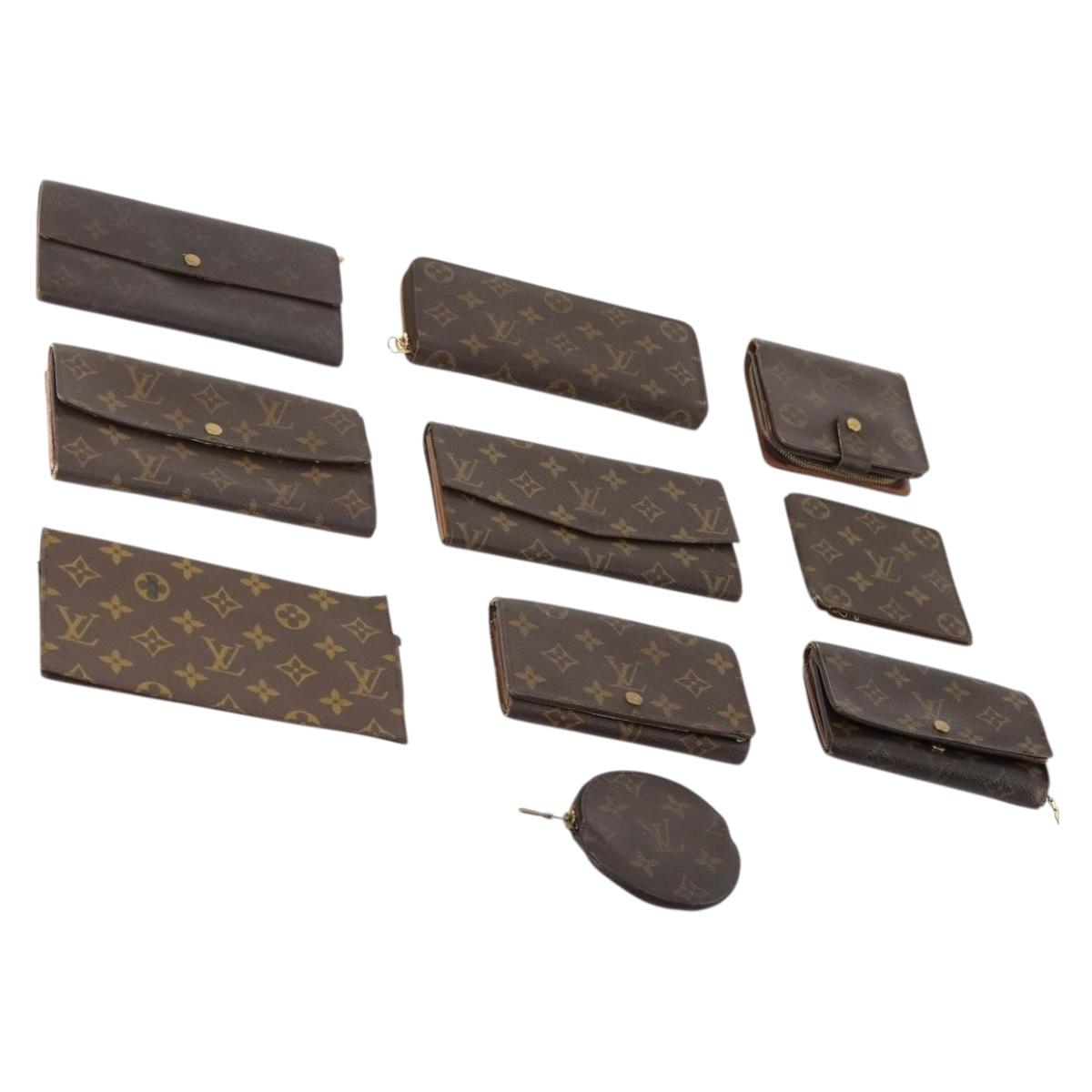LOUIS VUITTON Monogram Wallet 10 Set LV Auth CB146