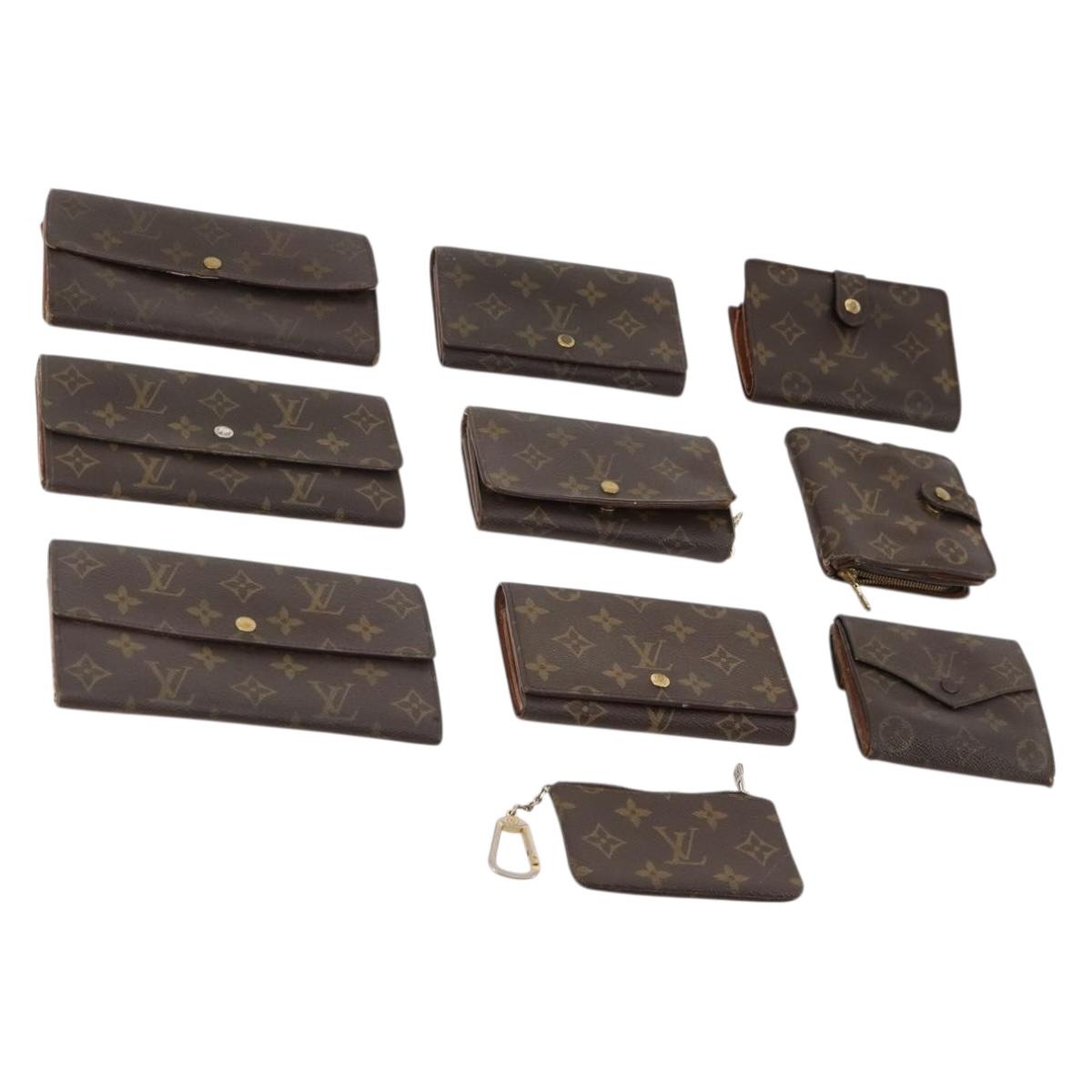LOUIS VUITTON Monogram Wallet 10 Set LV Auth CB147