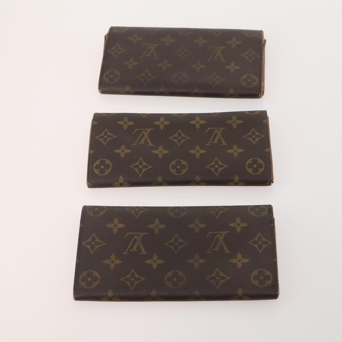 LOUIS VUITTON Monogram Wallet 10 Set LV Auth CB147