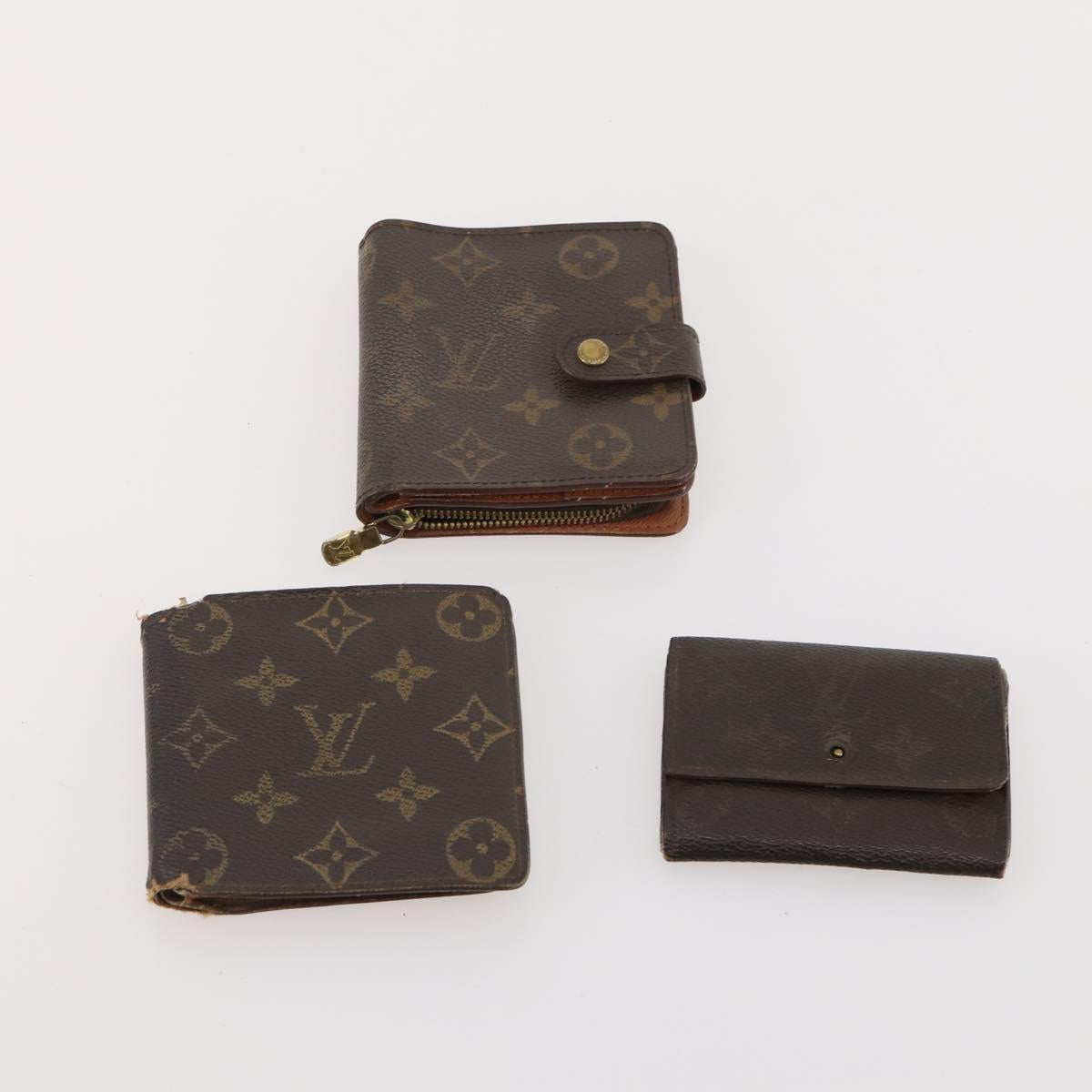 LOUIS VUITTON Monogram Wallet 10 Set LV Auth CB149
