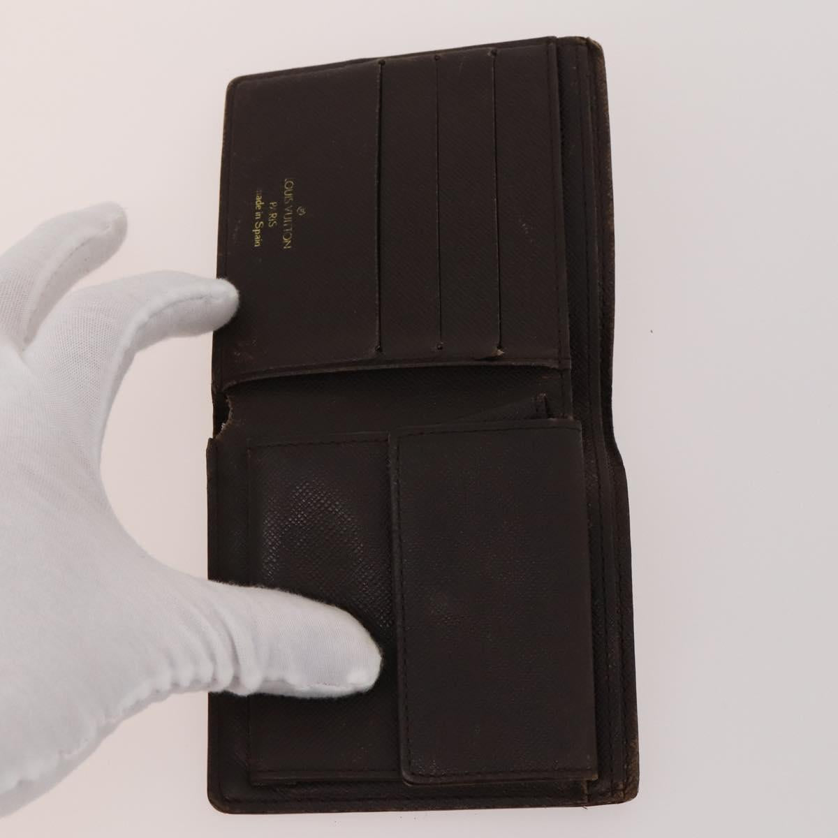 LOUIS VUITTON Damier Ebene Azur Graffit Wallet 10 Set LV Auth CB155