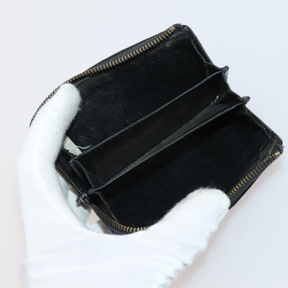 BOTTEGA VENETA INTRECCIATO Wallet Leather 10 Set Black Brown yellow Auth CB158