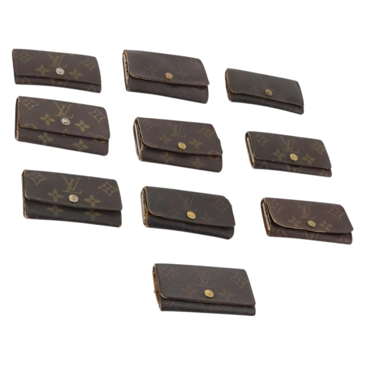 LOUIS VUITTON Monogram Key Case 10 Set LV Auth CB161