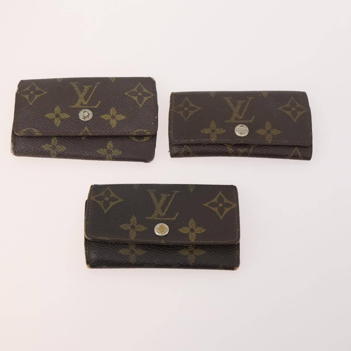 LOUIS VUITTON Monogram Key Case 10 Set LV Auth CB161