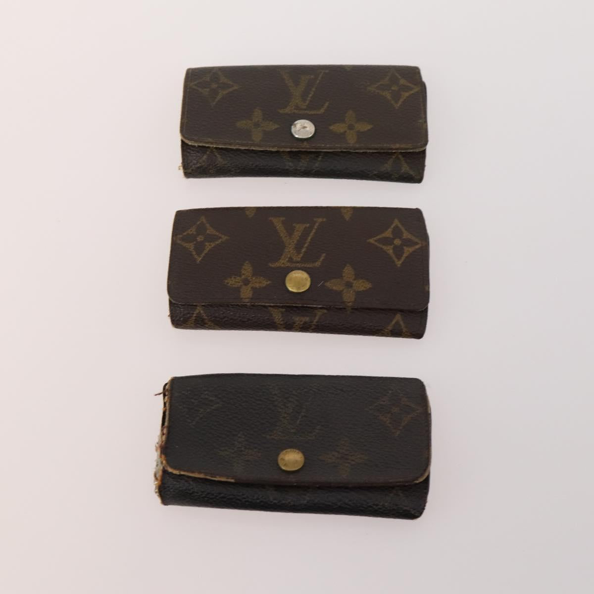 LOUIS VUITTON Monogram Key Case 10 Set LV Auth CB162