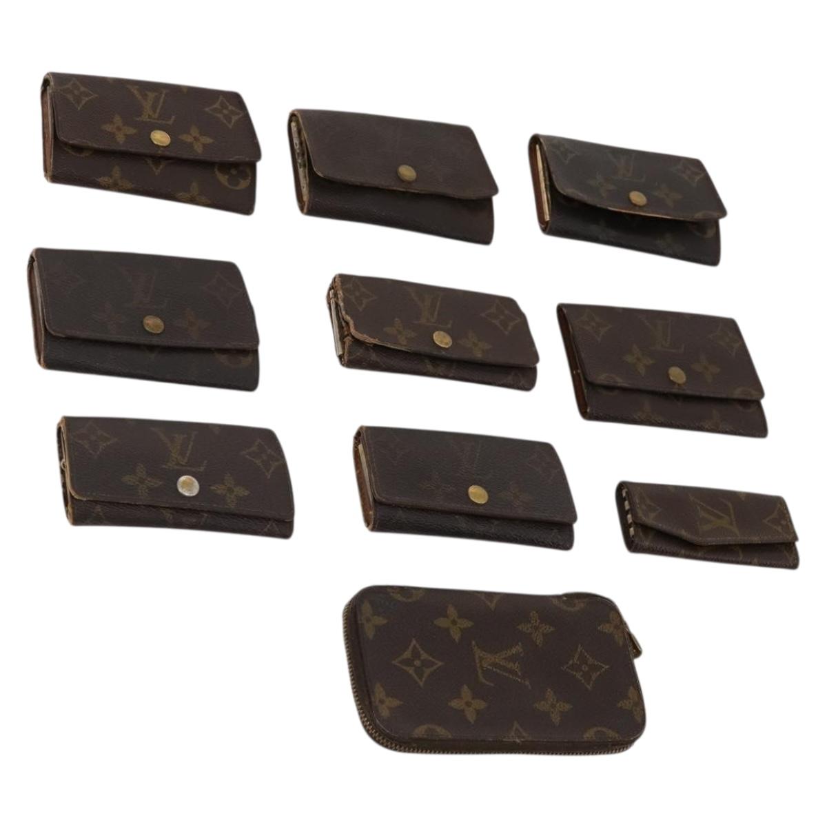 LOUIS VUITTON Monogram Key Case 10 Set LV Auth CB163