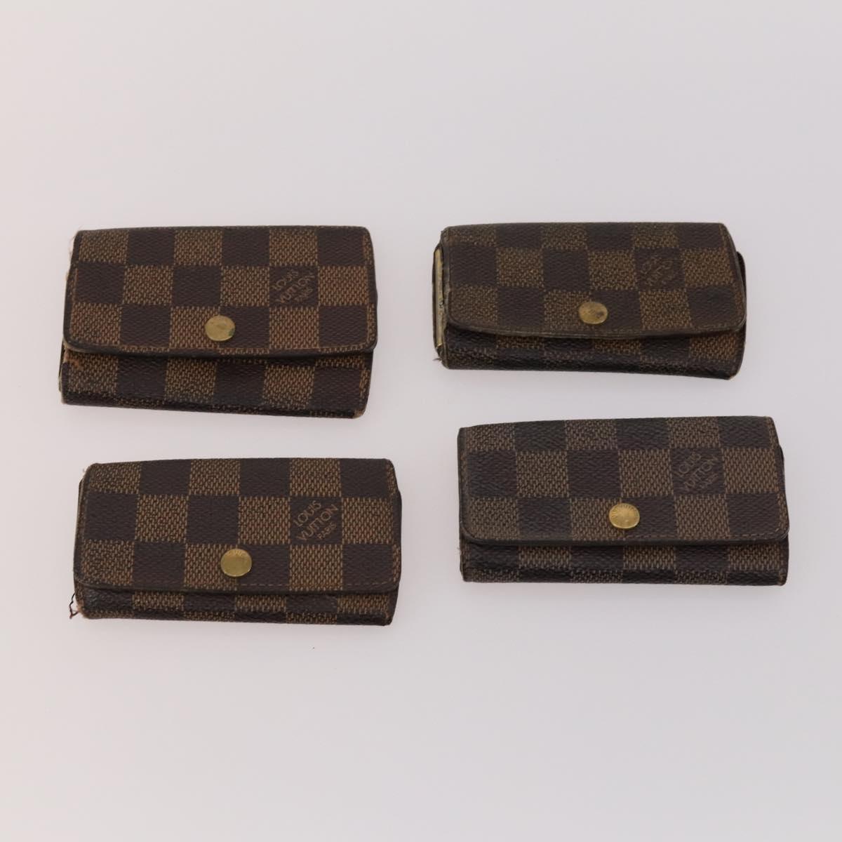 LOUIS VUITTON Damier Ebene Key Case 10 Set LV Auth CB165