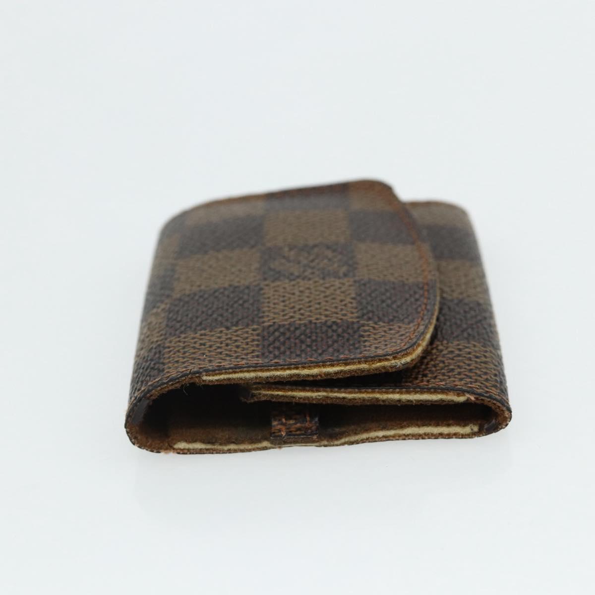 LOUIS VUITTON Damier Ebene Taiga Cuff Case 3 Set LV Auth CB169
