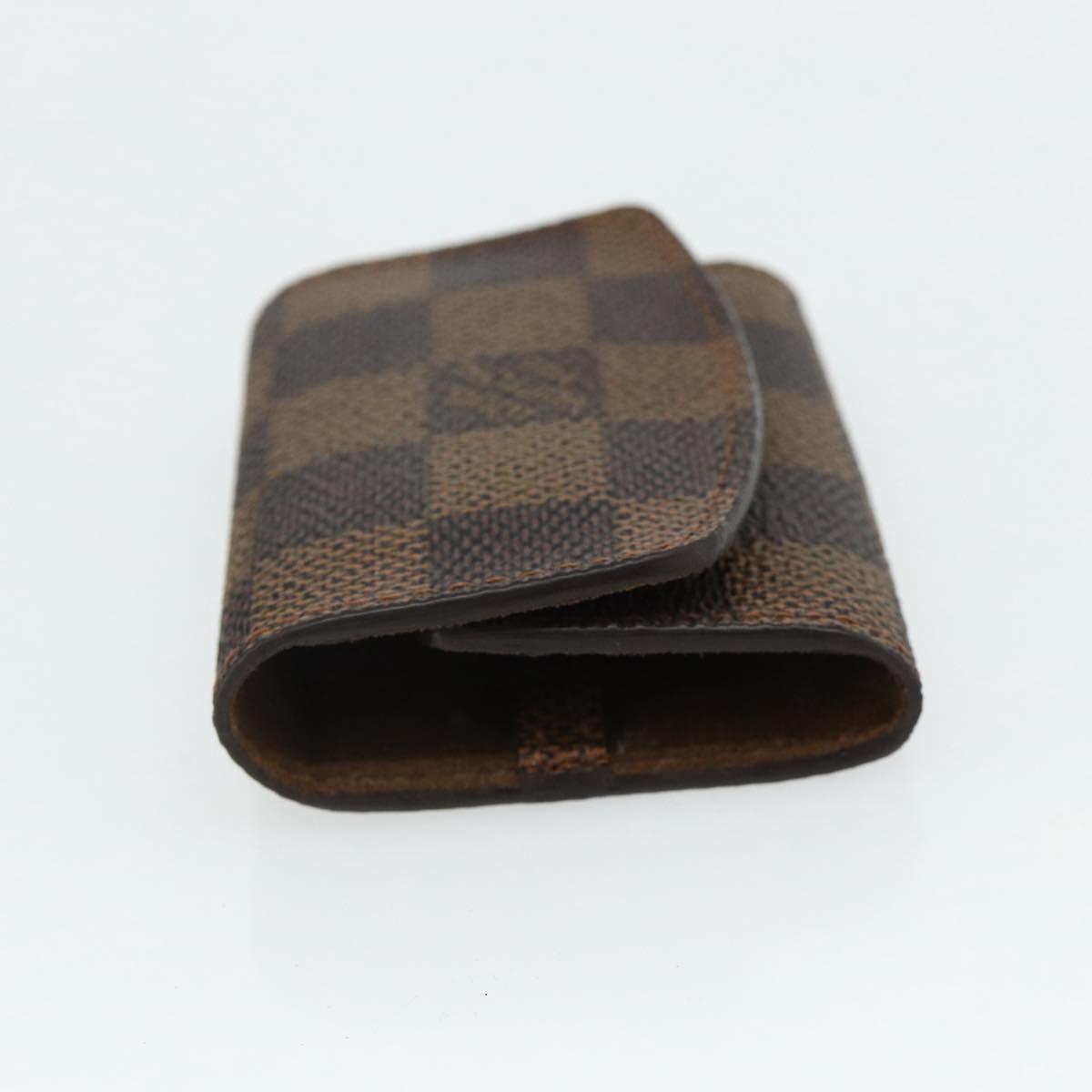 LOUIS VUITTON Damier Ebene Taiga Cuff Case 3 Set LV Auth CB169