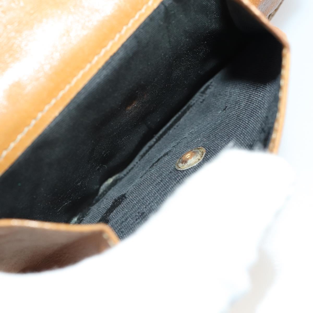 FENDI Zucca Canvas Wallet 10 Set Black Brown Auth CB172